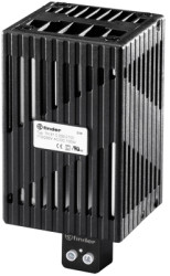 Heater, 230 V, 100 W, plastic/aluminum, (W x H x D) 41 x 125 x 41 mm, black, for control cabinet, 7H.51.0.230.0100