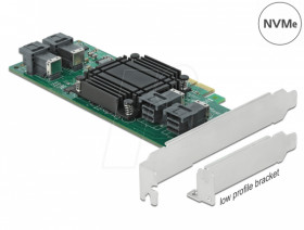 90585 PCIe x8 > 4 x SFF-8643 NVMe