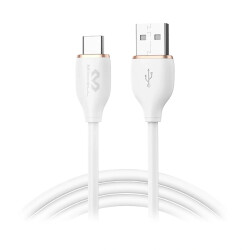 Kabel USB-A do USB-C 6A 1,5m biały Miccel