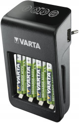 Ładowarka akumulatorków Ni-MH VARTA LCD PLUG CHARGER PLUS 57687 + 4 x R6 / AA 2100 mAh
