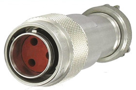 Złącze wielostykowe przemysłowe 3-pinowe Montaż na kablu Gniazdo Souriau Sunbank by Eaton