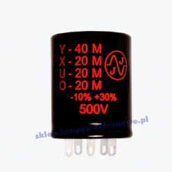 Kondensator 40+3x20uF/500V Chassis JJ