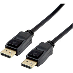 Value 11.99.5811 DisplayPort Cable Black 2.00 m Shielded DisplayPort plug