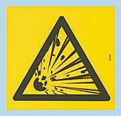 Tablica ostrzegawcza, kolor: Czarny/żółty, materiał PET Substancje niebezpieczne Znak