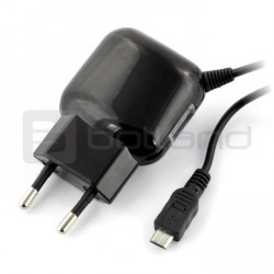 Zasilacz Reverse microUSB 5V 2,4A + gniazdo USB