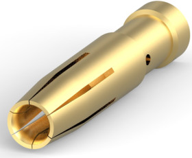 Receptacle, 4 mm², AWG 12, crimp connection, T2030012040-000