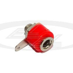 gniazdo banankowe izolowane 4mm czerwone