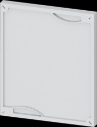 Cover, closed, plastic, (W x H) 250 x 300 mm, light gray, for ALPHA 400/630/1250 DIN, 8GK9601-2KK10