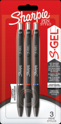 2136596 Sharpie S-Gel gel roller pen set of 3