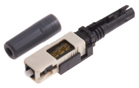 Złącze światłowodowe SC, wielomodowe rozmiar włókna: 50/125μm PC Simplex OM2