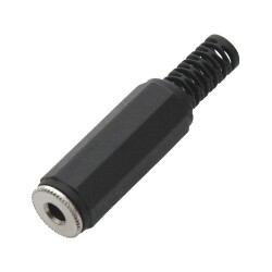 Gniazdo Jack 3,5 stereo na kabel plastik