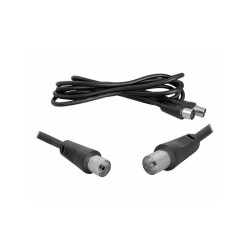 Złącze AV TV-Video 1,8-2m czarny / F02 black dpm