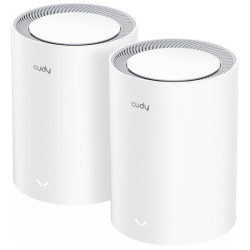 DOMOWY SYSTEM WI-FI MESH M3000(2-PACK) V2.0 Wi-Fi 6 2.4 GHz, 5 GHz, 574 Mb/s + 2402 Mb/s CUDY