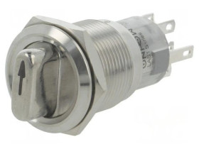 Przełącznik obrotowy Poz: 3 DP4T 0,5A220VAC 1A24VDC 50m LAS1-AGQ-22X/31/G/24V/S
