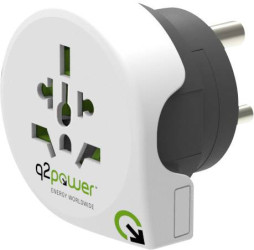 Adapter podróżny Q2 Power 1.100240 Welt nach Indien