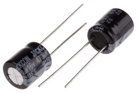 Kondensator 470μF 16V dc Radialny, Otwór przelotowy RS PRO roztaw: 5mm 10 (Dia.) x 12mm