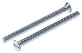 Śruby maszynowe M4 łeb z łbem stożkowym Stalowe długość 50.0mm skok 0.70mm