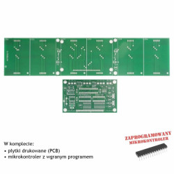 Zegar z wyświetlaczem 55mm ustawiany za pomocą GPS - PCB i mikroprocesor do projektu AVT 5522/2