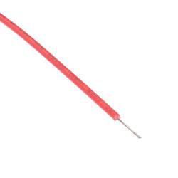 610m Red UL1015 22AWG 17/0.16mm Tinned Copper Stranded Wire