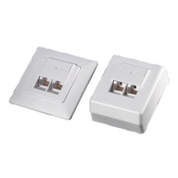 Value Gniazdo natynkowe Cat.6 białe UTP