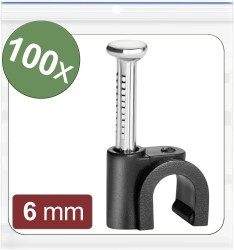 Haczyki z tworzywa sztucznego Quadrios 24CA430 24CA430, 3 do 6 mm, 100 szt.