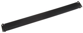 Panel stelażowy Panel zaślepiający do szafy RACK RS PRO moduły stelażowe 1U szerokość 6mm 483 x 6mm Czarny