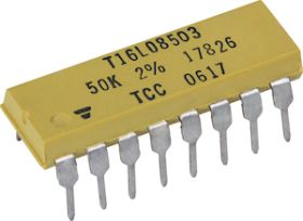 T16L Thick Film Resistor Networks, Dual-In-Line, Molded DIP