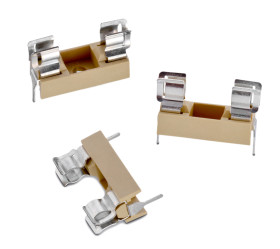 Oprawa bezpiecznikowa do montażu na płycie drukowanej Montaż na płytce drukowanej rozmiar: 5 x 20mm 10A 250V ac Lutowie