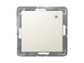 IMPRESJA Wyłącznik krzyżowy 1 pojedynczy ecru ŁP-4Y/m/27 OSPEL