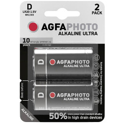AgfaPhoto 110-821860 Ultra LR20 D Battery 1.5V 2 pieces Long Lasting Power