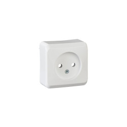 Gniazdo pojedyncze bez uziemienia n/t IP20 GWN-120P białe WDE001000 PRIMA Schneider