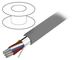 6309-SL005 Przewód na rolce 30,5m ekranowanyAl-PET Alpha Essential 25x24AWG folia Al-PET