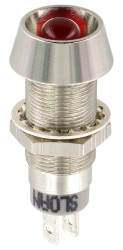 Lampka kontrolna do montażu panelowego 5 → 28V, czerwona 8.2 x 7.6mm LED Sloan