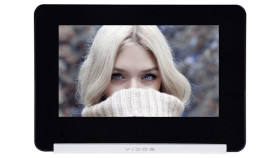 Monitor Głośnomówiący, Z Pamięcią, Kolor Biały. 7 Cali. Obsługa 2 Stacji...