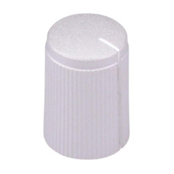 FC7248 Silver Aluminium 6mm Splined Knob 15 x 10mm CLIFF