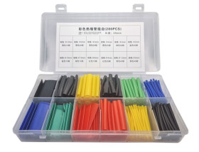 KOMPLET RUREK TERMOKURCZLIWYCH KOLOROWYCH 280 SZTUK W PUDEŁKU (RURKI-12288)