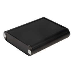 Hammond 1455B802BK Aluminium Enclosure Slimline 80x71.7x19mm Black