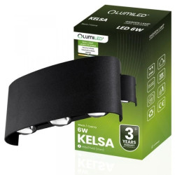 Kinkiet Ogrodowy Elewacyjny 6W LED IP54 Góra Dół KELSA LUMILED
