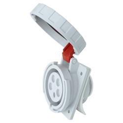 Gniazdo tablicowe skośne CEE 32A/5P 400V IP67 IEG 3253