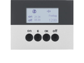 BERKER K.5 KNX RF quicklink Wyłącznik czasowy aluminium lak 85745277 HAGER