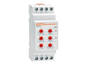 Przekaźnik nadzorczy napięcia, napięcia minimalne i maksymalne, kolejność faz, zanik fazy 380-575 VAC PMV50A575