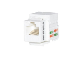 Gniazdo UTP RJ 45 kat.6 keystone biały EM/FA-2630AK-8-C6