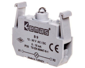 Element podświetlający do przycisków serii B, 12-30V AC/DC, zielony T0-B9