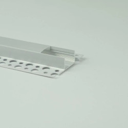 Profil GNS01 natynkowy biały + klosz mrożony 1m