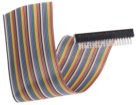 Kabel taśmowy 40-żyłowy raster 2.54mm Płaski, AWG 28 AWG Nieekranowany 7 Samtec 5,08 mm -65 → +80 °C.