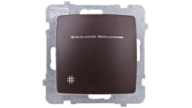 Karo Łącznik Krzyżowy Z Podświetleniem Czekoladowy Metalik Łp-4Ss/M/40