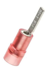 Konektor płaski, Czerwony 16AWG 1.5mm² 22AWG 0.5mm², RS PRO Bez osłony