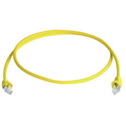 Teleg&#xE4;rtner 100008830 RJ45 Network cable CAT 6A 7.50 m Yellow Flame-retardant