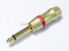 Jack 6,3 WTYK mono srebrno-złoty VITALKO kabel 8mm