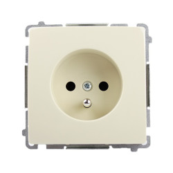 Gniazdo pojedyncze z/u beżowe BMGZ1.01/12 Kontakt-Simon Basic